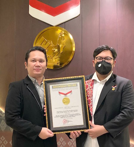 Rekor MURI untuk Prestasi Internasional Dosen Unika Atma Jaya, Dominikus David 'Raxel’